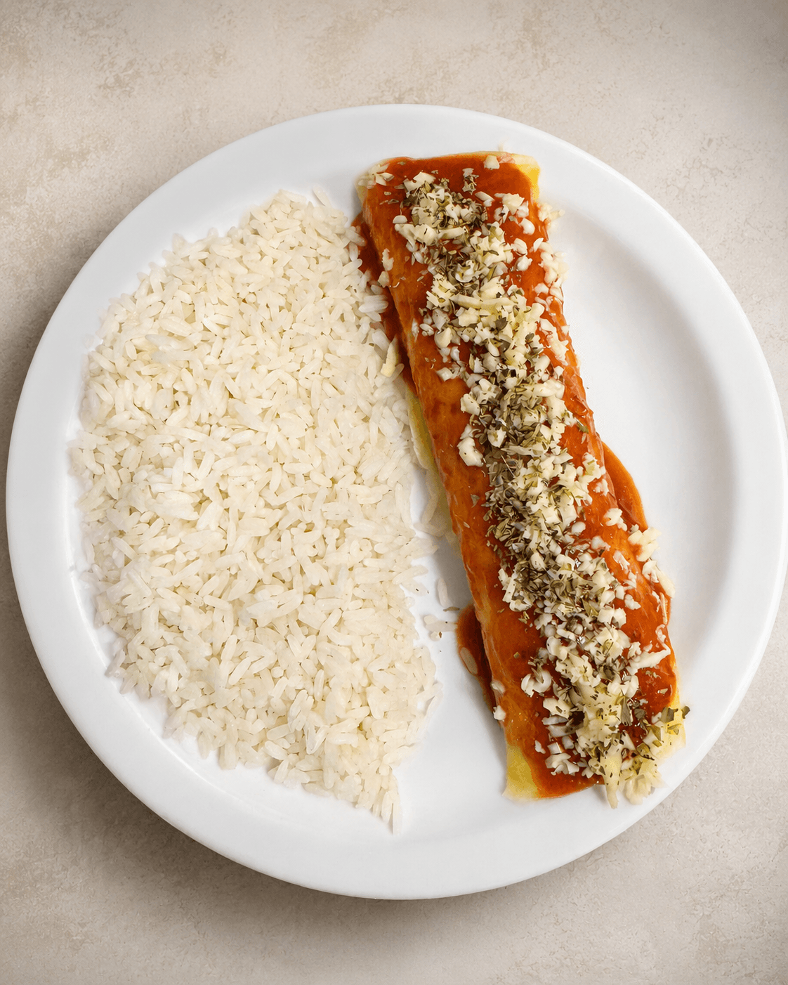 Panqueca com Arroz